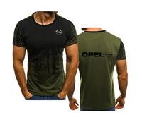 TYREEDE Polo da Uomo A Maniche Corte, per Opel Astra H J Insignia Corsa Traspirante L'umidità Maglietta Morbida Top T-Shirt da Palestra,XL-C