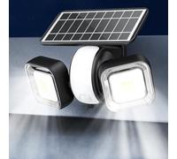 Tyreses Faretto LED da Esterno con Sensore di Movimento, 3 Modes Faretti Solari 1000LM 5700K Faro Led Esterno 270° Illuminazione, IP65 Impermeabile Lampada Solare da Esterno, Garage Giardin