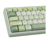 TYRIXKI PBT Keycaps 134 tasti profilo MOA carino keycaps Sublimazione verde Bunny Keycap Set di keycap personalizzati per Cherry Gateron MX Swithes tastiere meccaniche