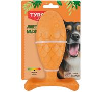 Tyrol - Giocattolo cane bambù salmone - Giocattolo per cani - Massa i denti e le gengive - con fibra di bambù - resistenza media per masticatori moderati - sapore salmone - 18 cm