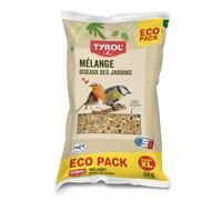 TYROL - Miscela di Semi per Uccelli del Cielo e Selvatici - 4 kg - Cibo Esterno per Rosso-Gola, Pinzone, Tette - Sacchetto di Semi