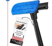 Tyroler - Lavavetri professionale per la casa, 3,5 m per la pulizia delle finestre, kit 2 in 1 per la pulizia delle finestre, strumento per la pulizia di finestre interne ed esterne per finestre alte