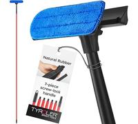 Tyroler Lavavetri Telescopico Professionale 2-in-1 | Bastone Telescopico per Pulizia Vetri Finestre 30-280cm | Tergivetro in Gomma 100% | Durata e Protezione Superiori Pulisci Vetri Telescopicos