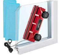 Tyroler | Spazzola Lavavetri Magnetico per Finestre Glider D2 AFC | Finestre Singole e Doppie Vetrate 2-18mm | Corda Sicura 3M | Pulizia Doppia Faccia