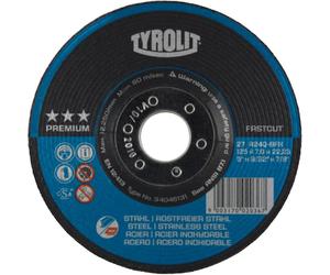 TYROLIT Disco abrasivo FASTCUT Premium*** per acciaio/acciaio inossidabile