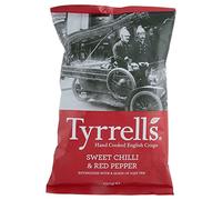 Tyrrells Cotto A Mano Patatine Inglesi - Peperoncino Dolce & Pepe Rosso (150g)