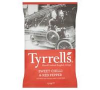 Tyrrells Hand Cooked English Crisps - Sweet Chilli & Red Pepper (150g) - Pack of 6 by Tyrrell's