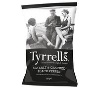Tyrrells Mano Cotte Patatine Inglesi - Mare Sale E Pepe Nero (150g)