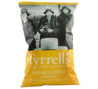 Tyrrells Mature Cheddar & Chives - Patatine Patate Chips al Formaggio 150 gr.