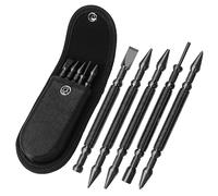 TYRWEEY Set di 5 pezzi per nail set a doppia testa e punzone centrale a | Tutto in uno, in acciaio al carbonio trattato termicamente, resistente alla ruggine, resistente agli urti