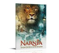 TYRWRHURWEY Poster artistico da parete con le cronache di Narnia, stampa artistica da parete estetica vintage, poster decorativo per soggiorno e camera da letto, 50 x 75 cm, con cornice