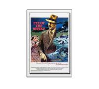 TYRWRHURWEY Poster artistico da parete con occhio dell'ago su tela, estetico, vintage, decorativo, per soggiorno e camera da letto, 50 x 75 cm, senza cornice, stile