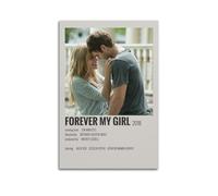 TYRWRHURWEY Poster artistico da parete con scritta "Forever My Girl", stampa artistica da parete estetica vintage, decorazione per soggiorno e camera da letto, 20 x 30 cm, senza cornice