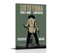 TYRWRHURWEY Poster artistico da parete su tela con scritta in lingua inglese "3:10 to Yuma - 2007", stampa artistica da parete estetica vintage, decorazione per soggiorno e camera da letto, 30 x 45 cm