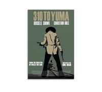 TYRWRHURWEY Poster artistico da parete su tela con scritta in lingua inglese "3:10 to Yuma - 2007", stampa artistica da parete estetica vintage, decorazione per soggiorno, camera da letto, 30 x 45 cm
