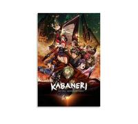TYRWRHURWEY Stampa artistica da parete su tela, motivo: Kabaneri of The Iron Fortress, stile vintage, decorativo, per soggiorno e camera da letto, 1 poster, 30 x 45 cm, senza cornice, stile