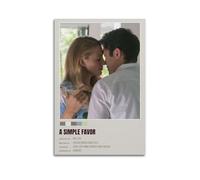 TYRWRHURWEY Un poster artistico da parete del film "A Simple Favor", decorazione artistica da parete su tela, stile vintage, per soggiorno e camera da letto, 60 x 90 cm, senza cornice