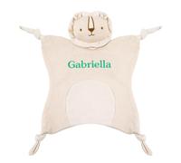 TYRY.HU Doudou Neonato Portaciuccio con Nome Coperta di Sicurezza Fatto con Tessuto Morbido per Bambino Regali per Ragazzi e Ragazze(Sonaglio Leone)