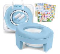 TYRY.HU Vasino Bambini Riduttore WC con Borsa Cuscino Morbido EVA Portatile da Viaggio 2 Anni 3 in 1 Pieghevole Interno Esterno Toilette Sedile del Water Addestramento,per l'Educazione al Vasino