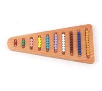 tysdyzgs Bastoncini di Perline Colorate Montessori, Giocattoli educativi per Bambini con riconoscimento del Colore per l'interazione Genitore-Figlio,Blu