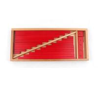 tysdyzgs Bastoncini numerici Montessori, insegnamento della Matematica AIDS Giocattoli per l'educazione precoce coordinazione Occhio-Mano dei Bambini,Red Sticks