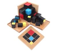 tysdyzgs Binomio Montessori, Un Gioco di Blocchi per Bambini Giocattolo di coordinazione Occhio-Mano per Il riconoscimento dei Colori,Trinomial