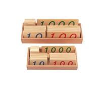 tysdyzgs Carte Montessori 1-3000, Regali per Il riconoscimento dei Colori per l'educazione precoce dei Bambini e Giocattoli di intelligenza,Less