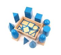 tysdyzgs Gruppo Geometrico Solido Montessori, Didattica Sensoriale Ausili Riconoscimento delle Forme Abilità Motorie Fini