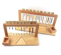 tysdyzgs Montessori 1-20 Bead Stand, Aiuto didattico di Matematica per Il riconoscimento dei Colori dei Bambini con Perline Colorate,Big
