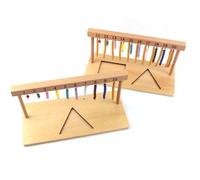 tysdyzgs Montessori 1-20 Bead Stand, Aiuto didattico di Matematica per Il riconoscimento dei Colori dei Bambini con Perline Colorate,Small