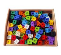 tysdyzgs Montessori Blocchi A Dieci Colori Building Blocks, Gioco da Tavolo di Riconoscimento del Colore Insegnamento AIDS per L'intelligenza
