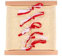 tysdyzgs Montessori Bow Dress Frame, Early Education And Intelligence Toy per Le capacità motorie Fini delle Dita dei Bambini