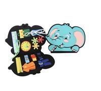 tysdyzgs Montessori Elephant Clothing Bag, riconoscimento del Colore per Bambini vestirsi Formazione educazione precoce,Elephants
