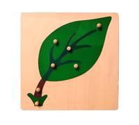 tysdyzgs Montessori Horse Grab Board, Giocattolo in Legno Animale Gioco Educativo Aiuto Didattico Sensoriale,Leaves