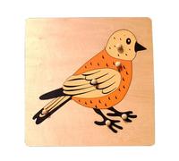 tysdyzgs Montessori Piccolo Compensato Floreale, Educazione Precoce Sensoriale Insegnamento Cognitivo AIDS E Giochi Puzzle,Birds