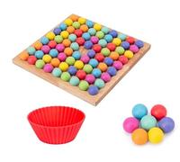 tysdyzgs Montessori Pratica la Raccolta delle Perline, Il riconoscimento dei Colori Giocattoli educativi per Bambini per l'educazione precoce