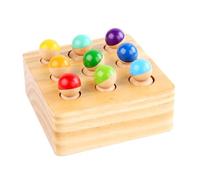tysdyzgs Piccola Figura cilindrica Montessori Socket, coordinazione Occhio-Mano per l'educazione della Prima Infanzia