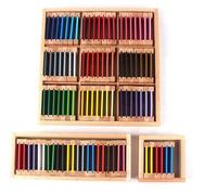 tysdyzgs Piccola tavolozza di Colori Montessori, educazione precoce sul riconoscimento dei Colori per i Giocattoli dei Bambini in Legno,Complete