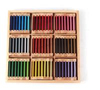 tysdyzgs Piccola tavolozza di Colori Montessori, educazione precoce sul riconoscimento dei Colori per i Giocattoli dei Bambini in Legno,Large