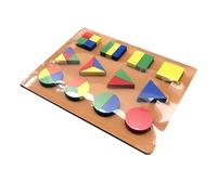 tysdyzgs Puzzle di Geometria Montessori, riconoscimento di Numeri matematici Insegnamento dell'AIDS Regali per Bambini