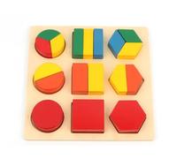 tysdyzgs Puzzle Geometrici Montessori, riconoscimento delle Forme dei Bambini Insegnamento dell'AIDS Interazione Genitore-Figlio