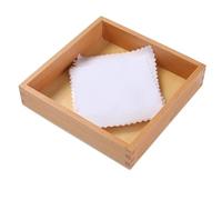 tysdyzgs Scatole di Stoffa Colorate Montessori, ausili didattici della Vita Quotidiana per Il riconoscimento dei Colori del Tocco sensoriale dei Bambini,Bianca