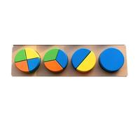 tysdyzgs Set di colonne quadrate Montessori, Giocattoli per Giochi di Puzzle di Corrispondenza di Colori e Forme per Bambini,Triangle