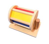 tysdyzgs Tamburo Tessile Montessori, Adatto a Bambini di età Compresa tra 1 e 3 Anni per riconoscere i Colori e sviluppare Le capacità motorie