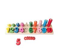 tysdyzgs Tavola di Corrispondenza a Forma di Montessori, Un Giocattolo in Legno per l'educazione precoce nei Giochi intellettuali dei Bambini,Number