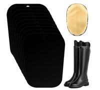 TYSM-CC 11 tenditori per stivali in plastica, con inserti sagomati e inserti a forma di stivali, colore nero, per donna e uomo