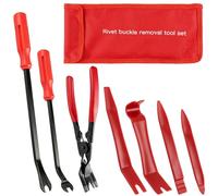 TYSM-CC Set di 7 pinze per la rimozione di clip e finiture per auto | include estrattore di rivetti professionale e leva, antigraffio per pannelli delle portiere, cruscotto e tappezzeria