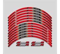 TYSMYXGS Adesivi Cerchioni Decalcomania Mozzo Ruota Moto per B&MW S1000R S 1000R 1000 S1000 R Adesivi Cerchio Set Completo Adesivi Riflettenti Cerchio Nastro A Strisce Adesivi Ruote(Colore 3)