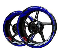 TYSMYXGS Adesivi Cerchioni Decalcomania per Mozzo Ruota Moto Set di Cerchi Decorativi per Suzuki GSXR750 GSXR 750 Adesivo Riflettente Impermeabile Adesivi Ruote(Colore 13)