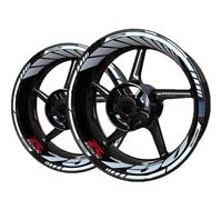 TYSMYXGS Adesivi Cerchioni Decalcomania per Mozzo Ruota Moto Set di Cerchi Decorativi per Suzuki GSXR750 GSXR 750 Adesivo Riflettente Impermeabile Adesivi Ruote(Colore 12)